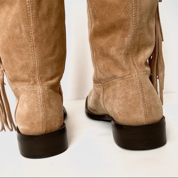 Stunning *COACH* Arianna Suede Fringe Boots - Picture 9 of 15